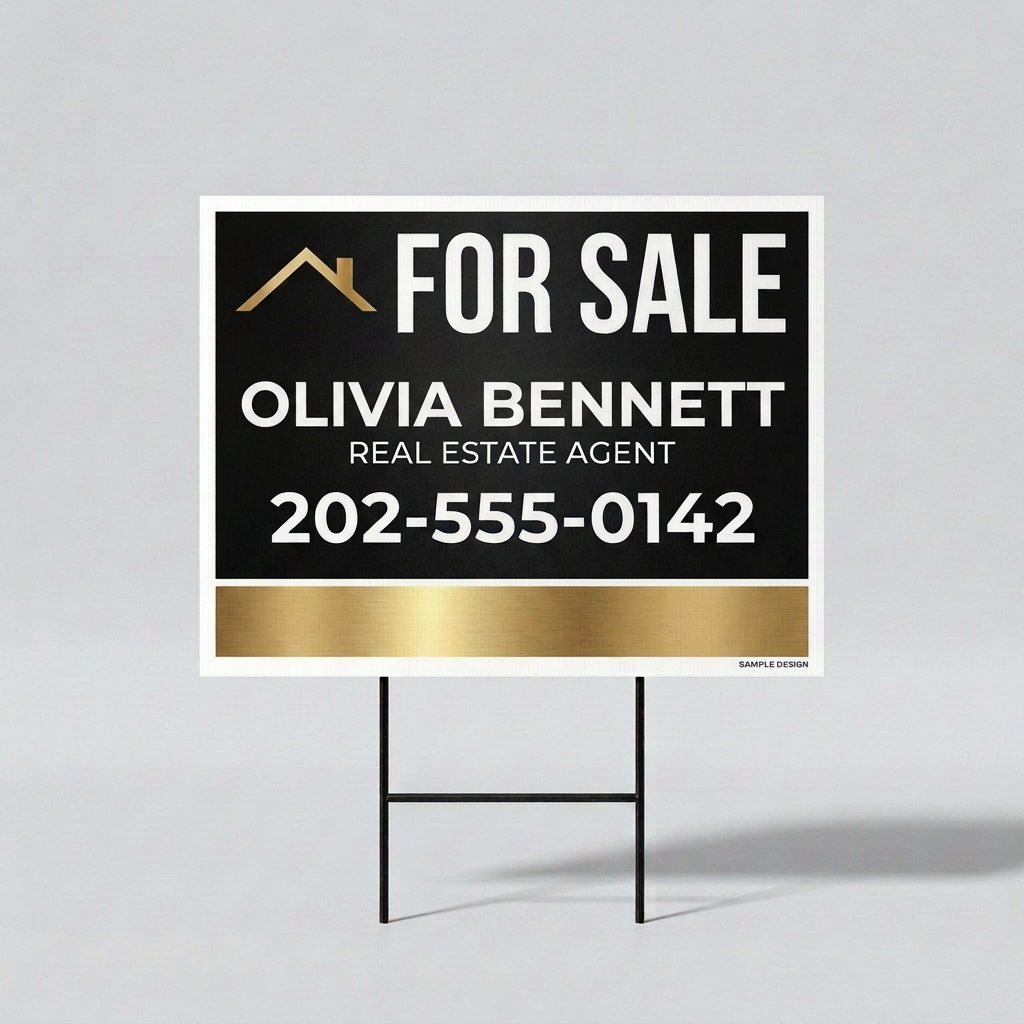 18"X24" Custom Real Estate Yard Signs