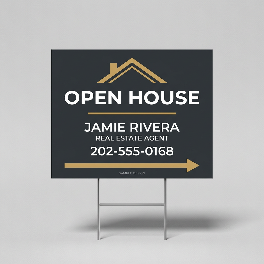 18"X24" Custom Real Estate Yard Signs