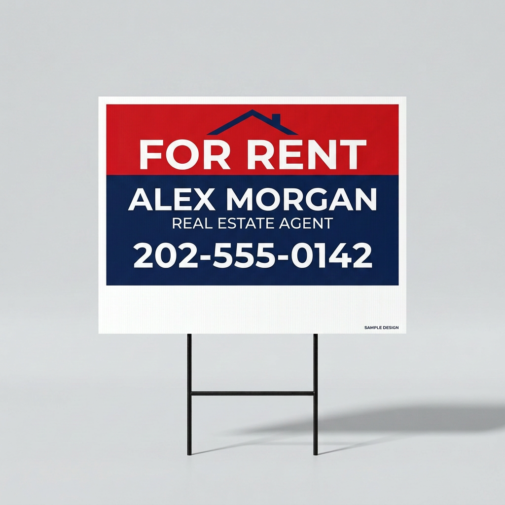 18"X24" Custom Real Estate Yard Signs