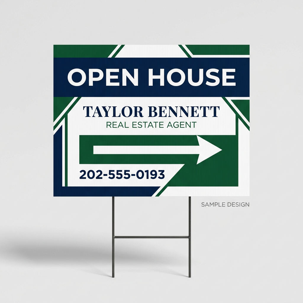 18"X24" Custom Real Estate Yard Signs